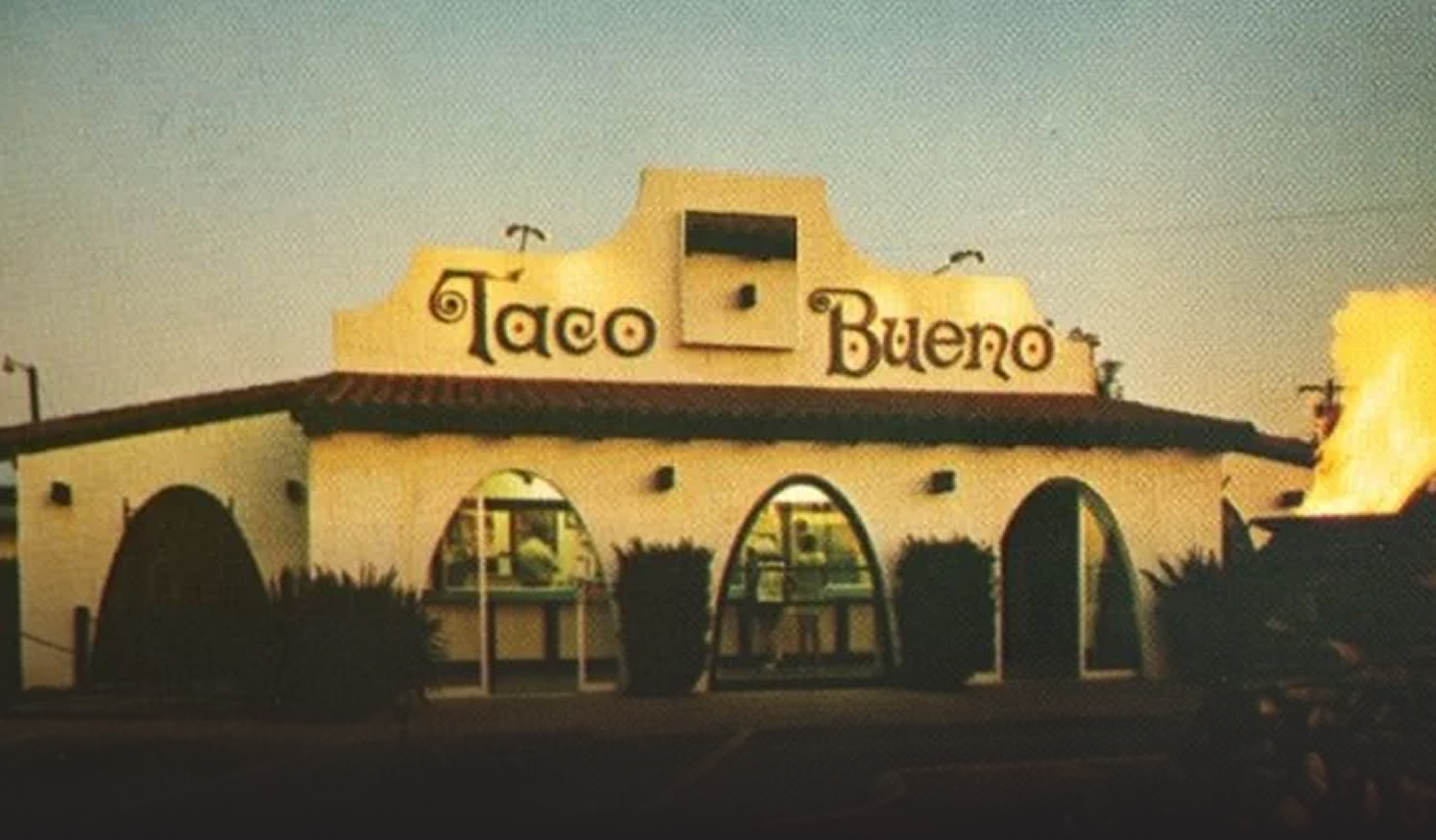 A historic Taco Bueno restaurant.